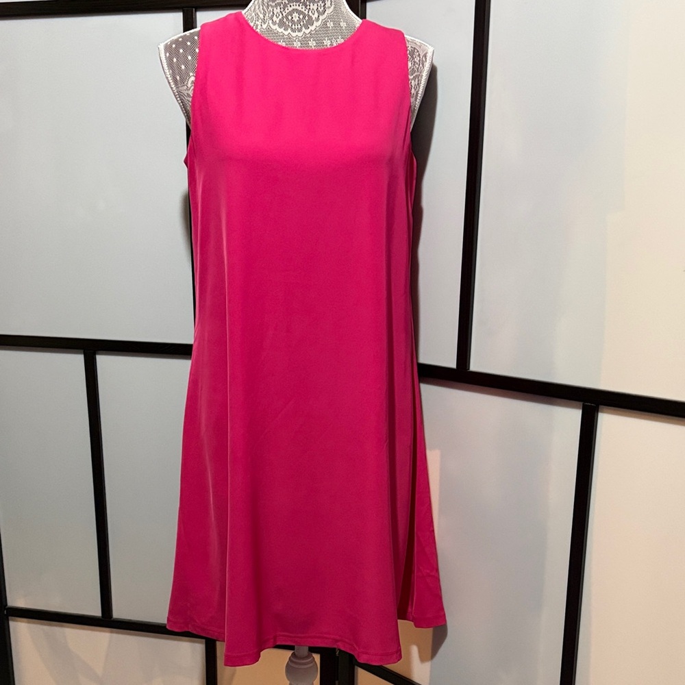 Anne Klein Fuchsia Sleeveless Mini Dress